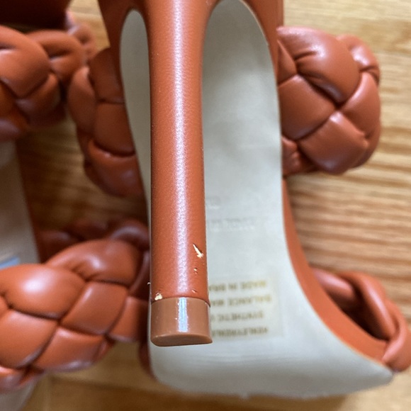 Steve Madden Women's Kenley Heeled Sandal, Size 6, Burnt Orange - Picture 5 of 7